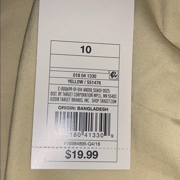 A New Day yellow slacks - Picture 3 of 4